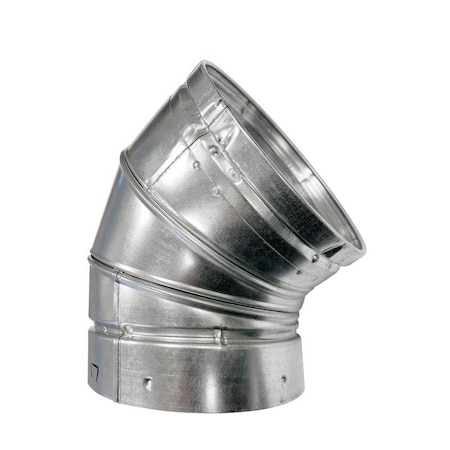 Selkirk Selkirk 4 in. D X 9.56 in. L Aluminum/Galvanized Steel Stove Pipe Elbow 104222